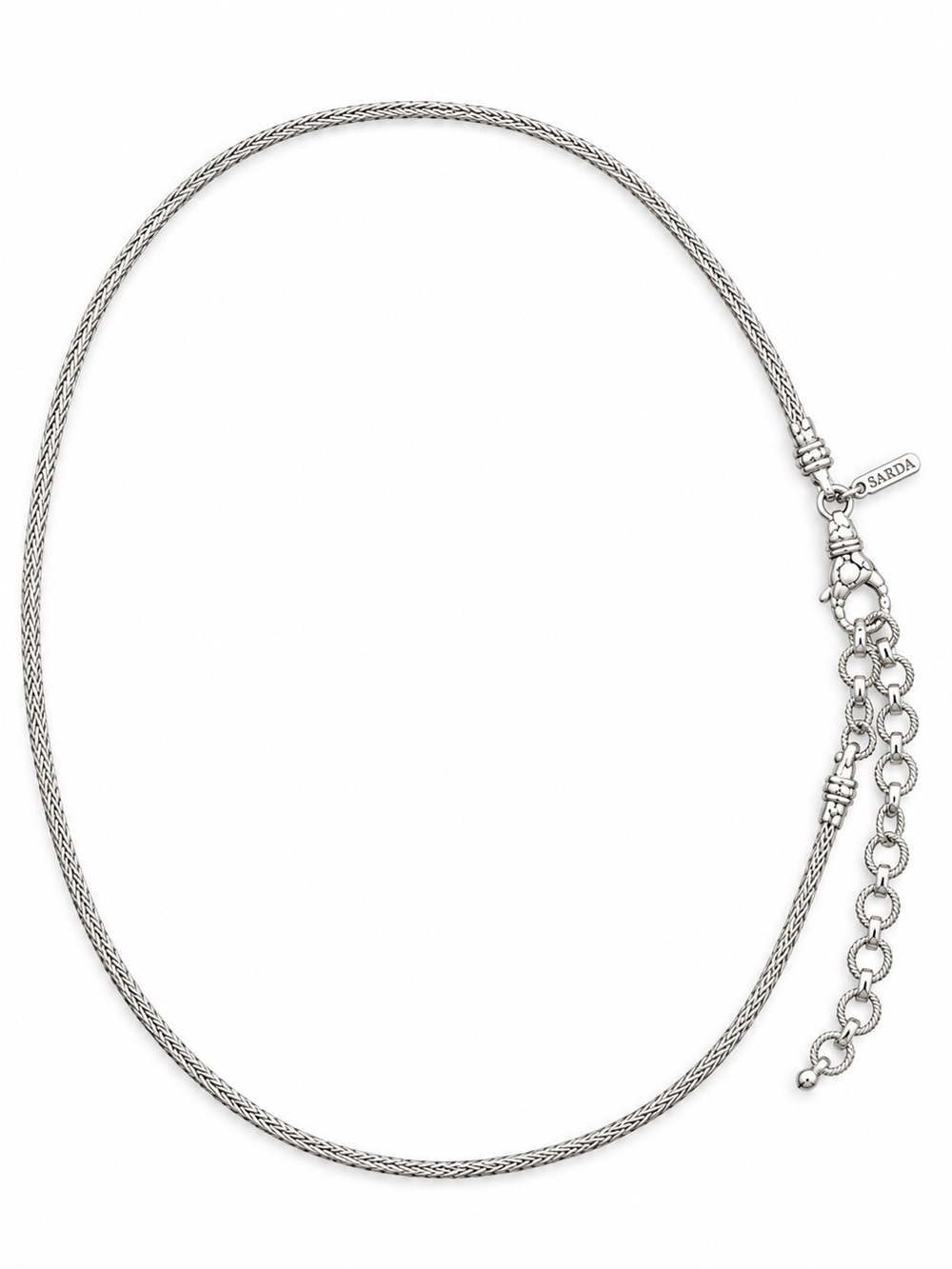 Sarda Sterling Silver Snake Chain Necklace